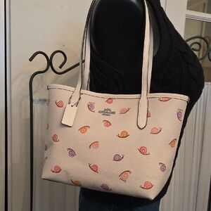 Coach Snail Print Small City Tote, CV269